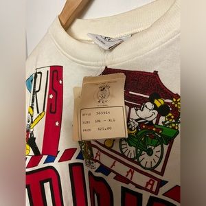VINTAGE 1970s Mickey sheets shirt with tag